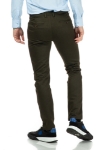 Imagine Pantaloni slim maro inchis S252-16