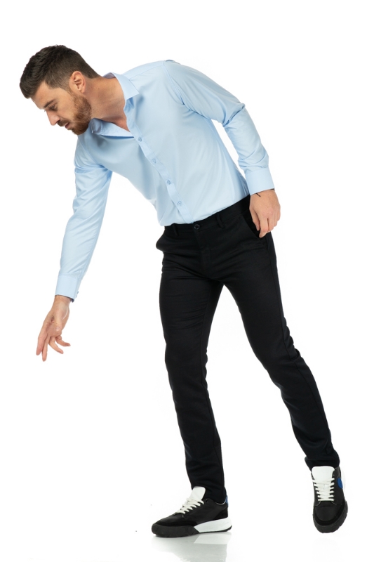 Imagine Pantaloni slim negri S252-9