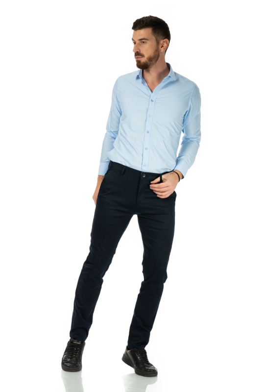 Imagine Pantaloni slim bleumarin S256-9