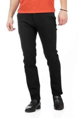 Imagine Pantaloni regular negri R312-1