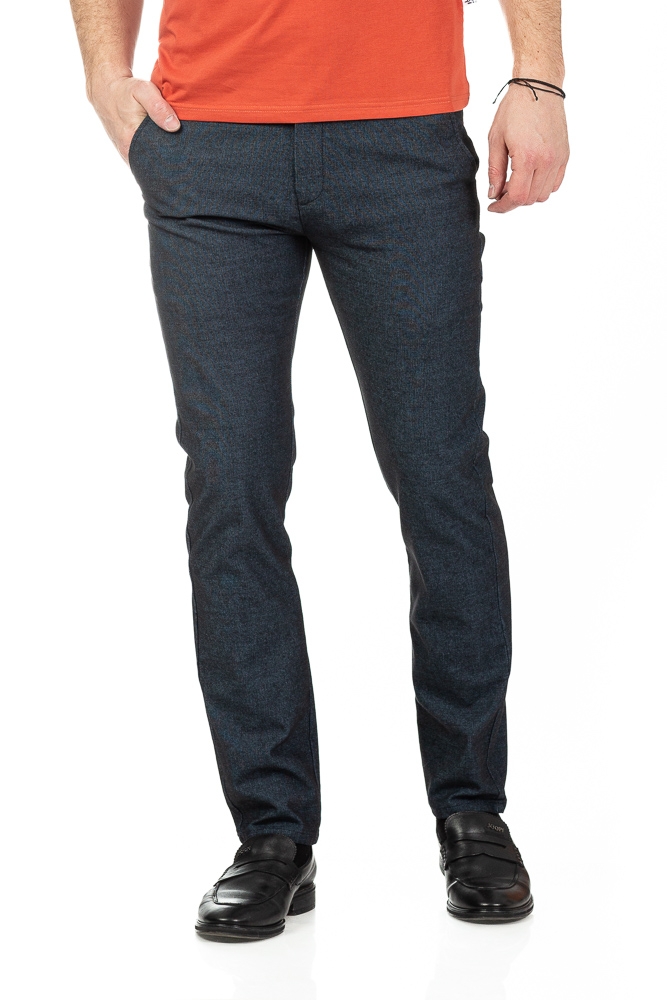 Imagine Pantaloni regular albastru inchis R302-2
