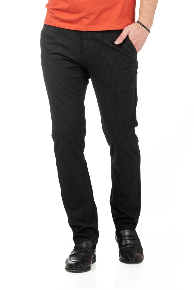 Imagine Pantaloni regular negri R303-1