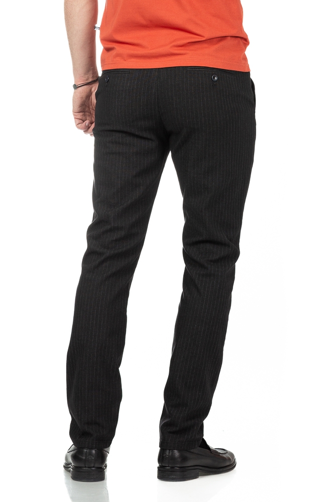 Imagine Pantaloni regular negri R303-1