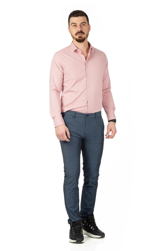 Imagine Pantaloni slim albastri S301-2