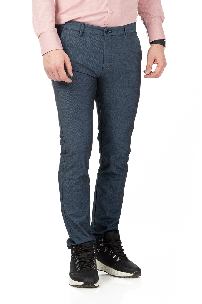 Imagine Pantaloni slim albastri S301-2