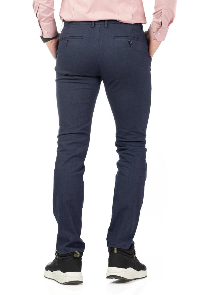 Imagine Pantaloni slim albastru indigo S305-4
