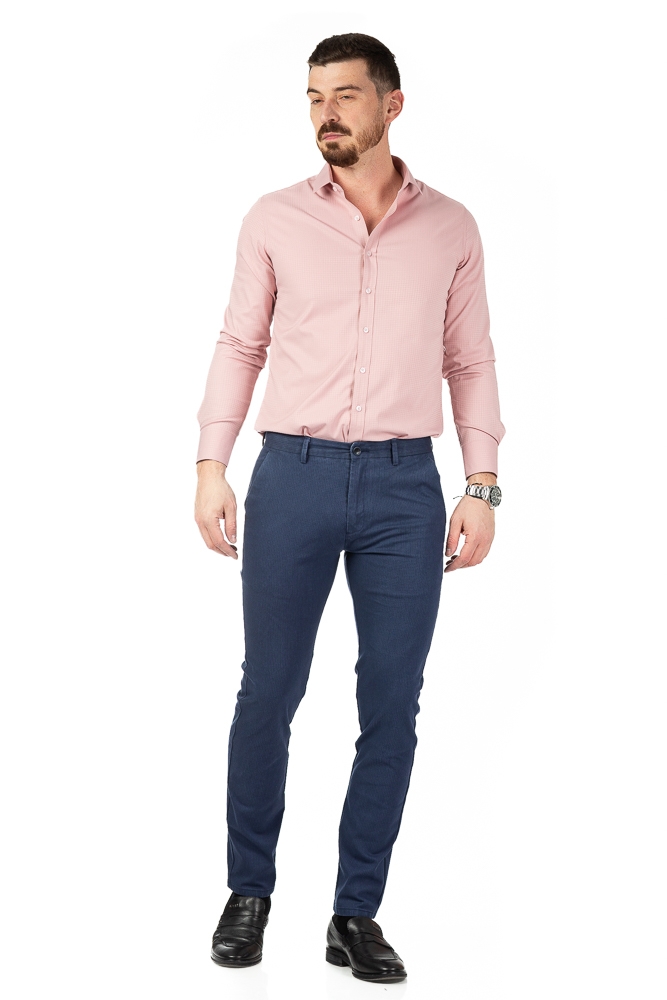 Imagine Pantaloni slim albastri S311-22