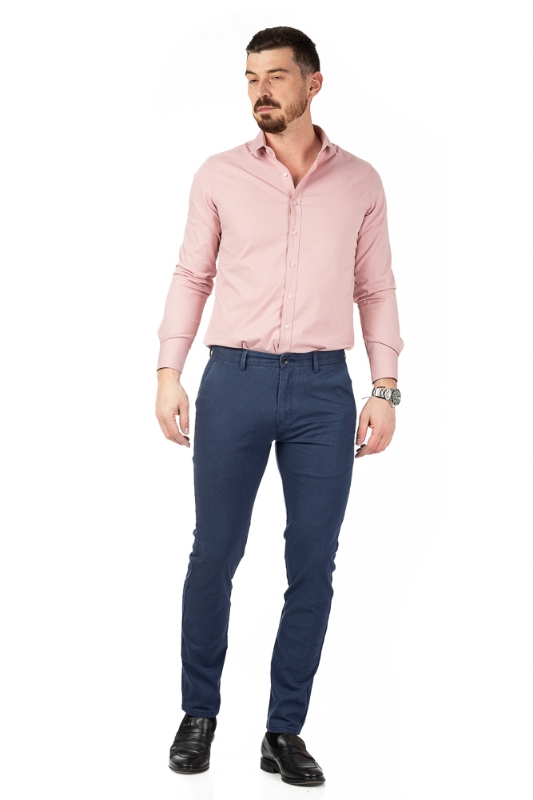 Imagine Pantaloni slim albastri S311-22