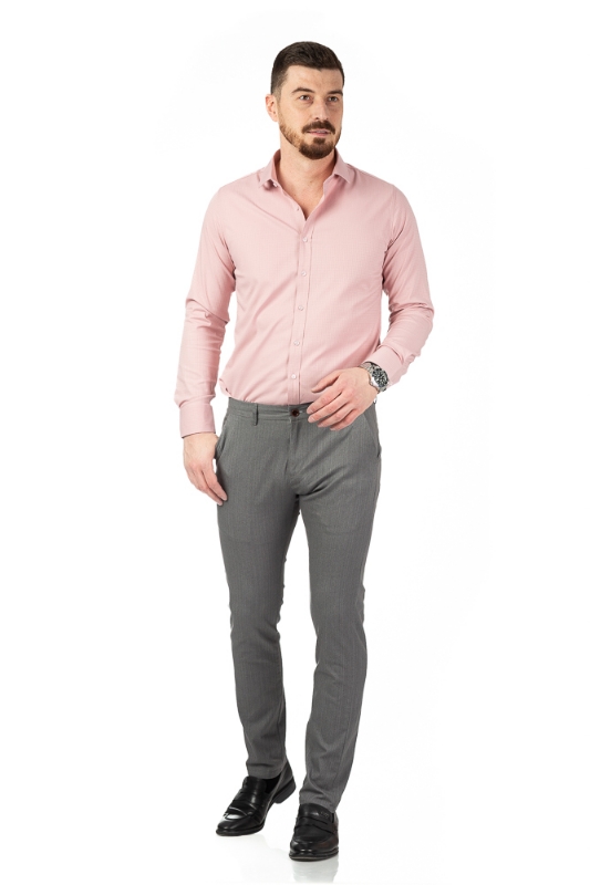 Imagine Pantaloni slim gri S315-5