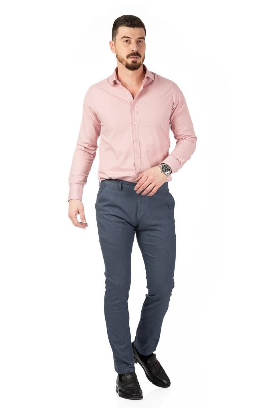 Imagine Pantaloni slim albastri S315-6