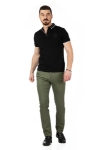 Imagine Pantaloni slim verde kaki S327-72