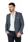 Imagine Sacou gri in carouri A709696-54