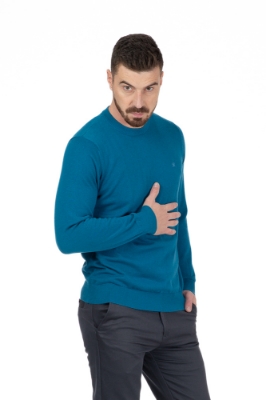 Imagine Pulover turcoaz 204-C458