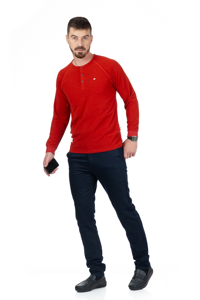 Imagine Tricou maneca lunga portocaliu 288-2
