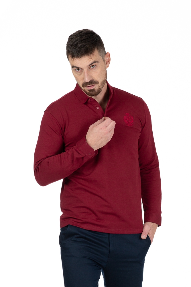 Imagine Tricou maneca lunga visiniu 289-4