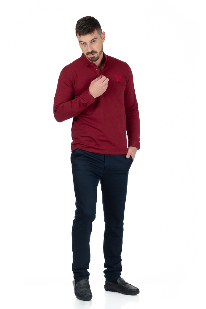 Imagine Tricou maneca lunga visiniu 289-4