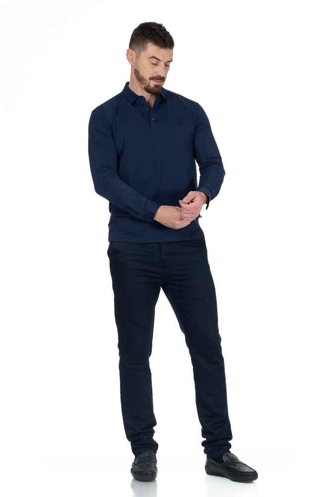 Imagine Tricou maneca lunga bleumarin 289-68