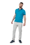 Imagine Tricou albastru cu frunze P23302S-2