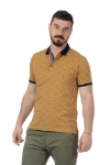 Imagine Tricou maro cu flori P23305S-3