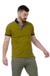 Imagine Tricou verde cu flori P23305S-4