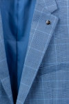 Imagine Sacou bleu in carouri  A23356-8