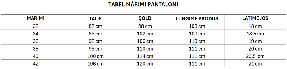 Imagine Pantaloni crem R611-10