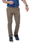 Imagine Pantaloni maro pepit R613-3