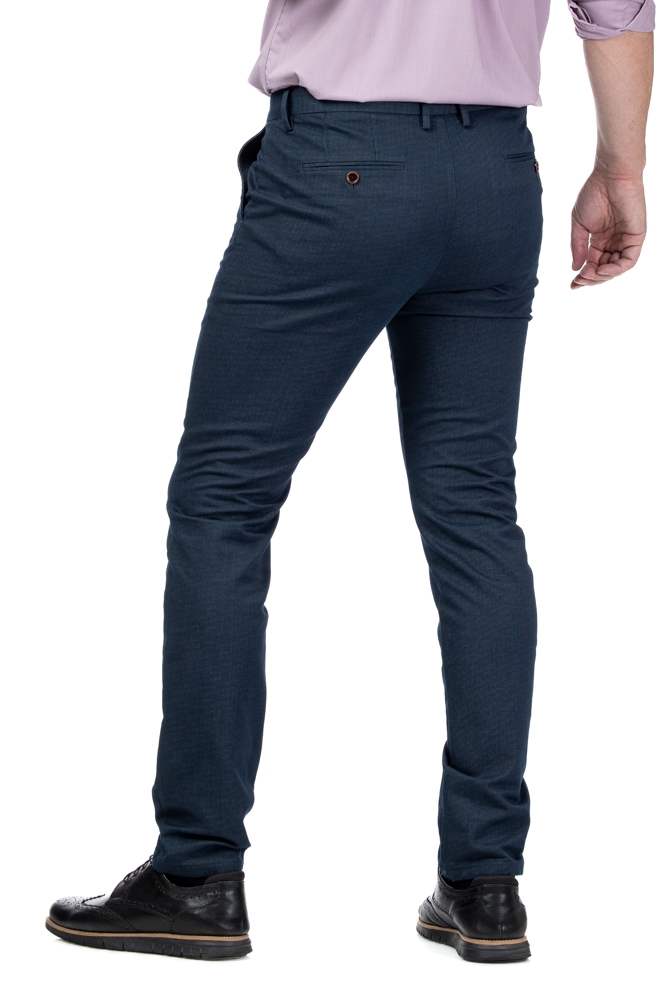 Imagine Pantalon slim bleumarin pepit S554-8