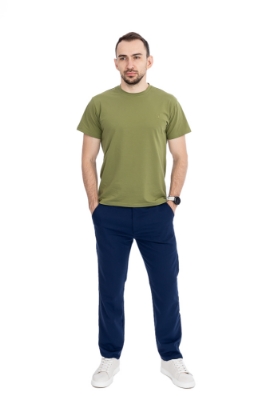 Imagine Pantalon regular albastru foca R618-19
