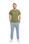 Imagine Pantalon regular albastru de chiciura R619-76