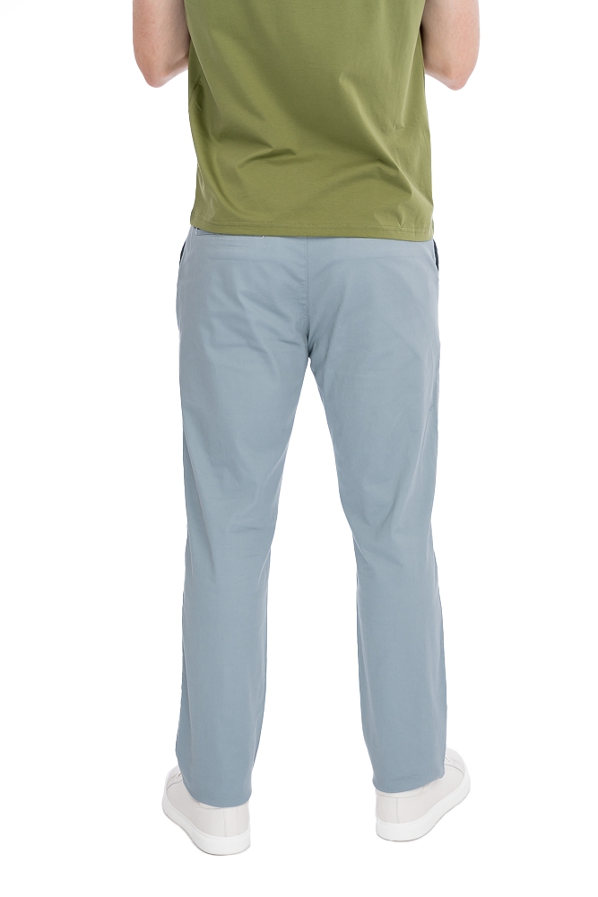 Imagine Pantalon regular albastru de chiciura R619-76