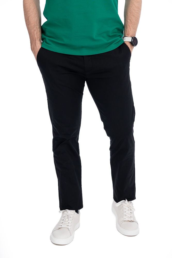 Imagine Pantalon slim negru S615-18