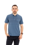 Imagine Tricou albastru cu linii punctate 8208