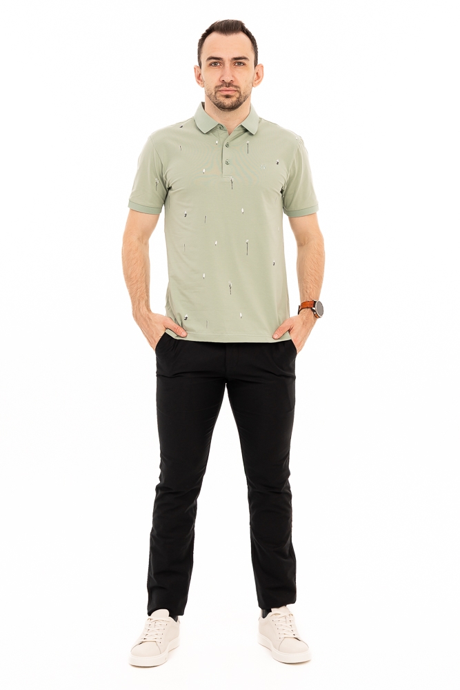 Imagine Pantalon slim negru S711 black